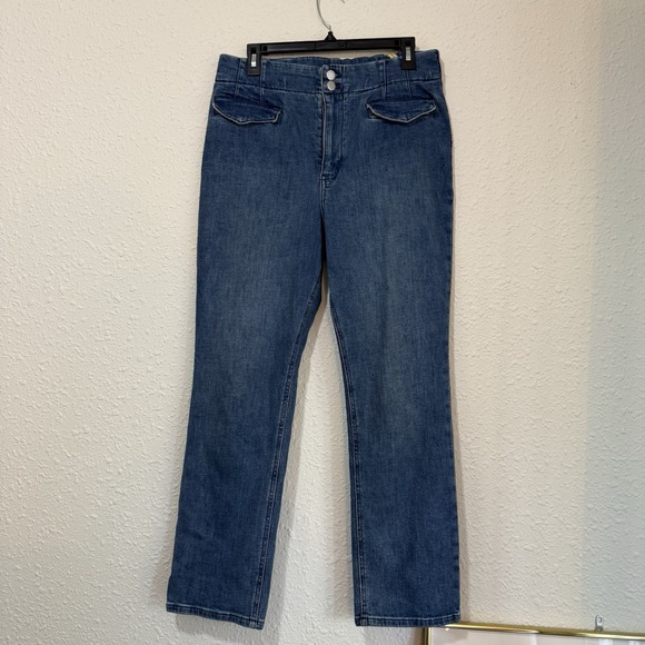 Anthropologie Denim - Maeve Anthropologie BOMBSHELL JEANS Women 31 Slim Straight High‎ Rise Blue 32054